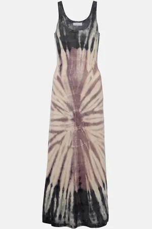 GABRIELA HEARST Falda larga Beca de cachemir y seda tie-dye