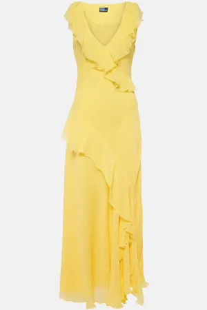 Ralph Lauren Vestido largo con volantes