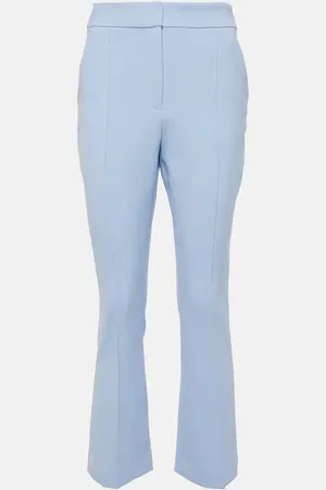 VERONICA BEARD Pantalones flared cropped Tani de lana