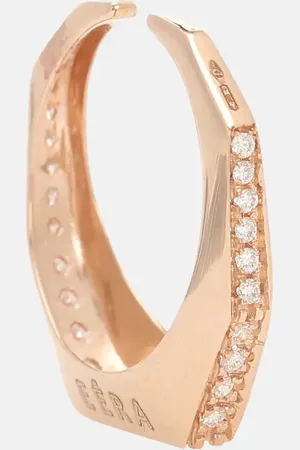 Eera Eéra Ear cuff Sabrina de oro rosa de 18 ct con diamantes blancos