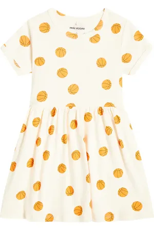 Mini Rodini Vestido Basketball de algodón