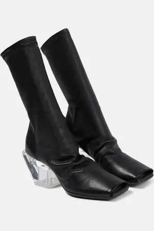 Rick Owens Botines de piel elástica