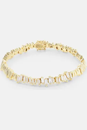 Suzanne Kalan Brazalete de oro de 18 ct con diamantes