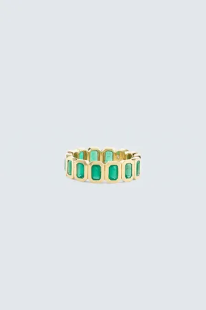 Shay Anillo de oro de 18 ct con esmeraldas