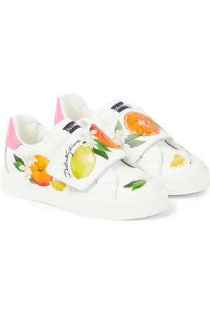 Dolce & Gabbana Zapatillas de piel estampadas