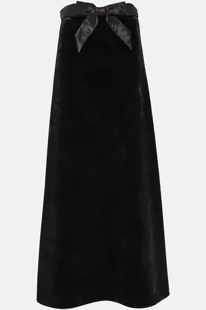 Falda de Cuero Plateada, Balenciaga, Mujer