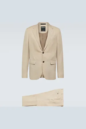 Ermenegildo Zegna Traje de lana y lino