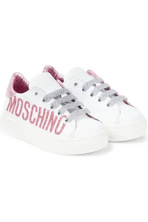 Moschino Zapatillas de piel con logo