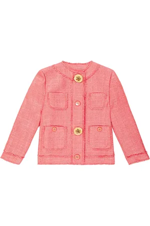 Dolce & Gabbana Chaqueta de tweed de mezcla de algodón adornada