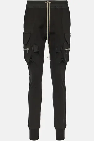 Rick Owens Pantalones cargo ajustados de algodón