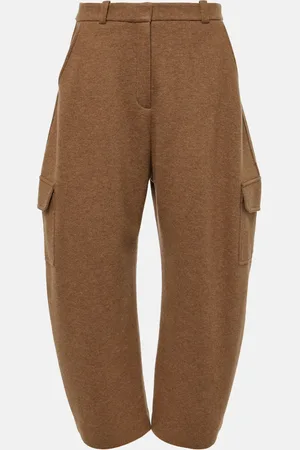 Loro Piana Pantalones anchos de mezcla de cachemir