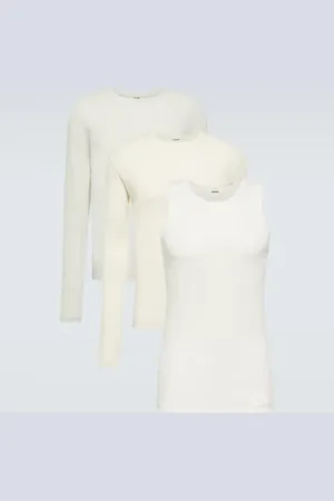 Jil Sander Set de 3 camisetas de jersey de algodón
