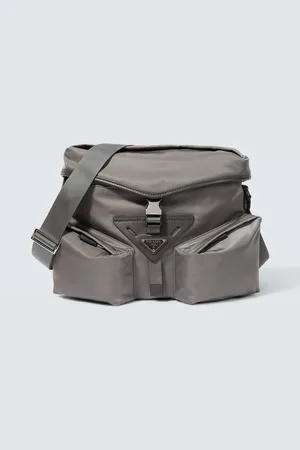 Prada Bolso cruzado de Re-Nylon con piel