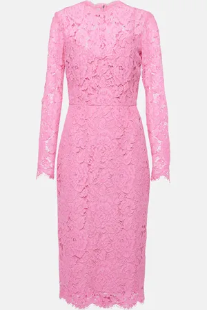 Dolce & Gabbana Vestido midi de encaje floral