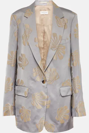 DRIES VAN NOTEN Blazer en jacquard estampado