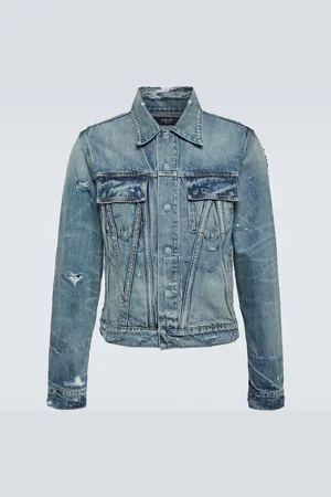 AMIRI Chaqueta de denim desgastado