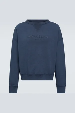 Maison Margiela Sudadera de jersey de algodón con logo