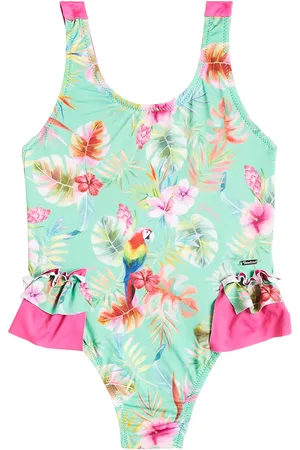 PATACHOU Bañador floral con volantes