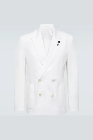 LARDINI Blazer cruzado de algodón