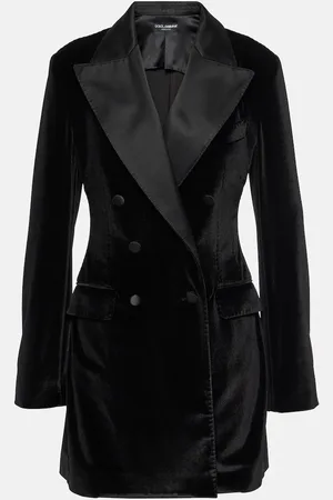 Dolce & Gabbana Blazer cruzado de terciopelo