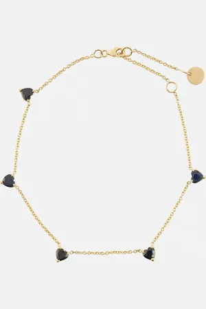 Shay Tobillera de oro de 18 ct con zafiros