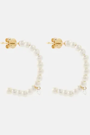 PERSÉE Persée Pendientes de oro de 18 ct con perlas y diamantes