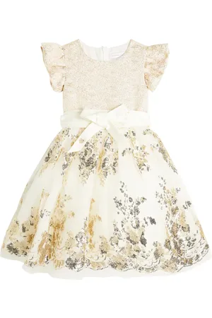 MONNALISA Vestido con tul bordado