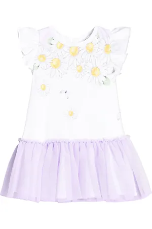 MONNALISA Bebé - vestido de jersey de mezcla de algodón