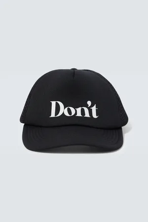 UNDERCOVER Gorra estampada con malla