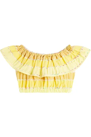 PAADE Crop top de algodón a rayas