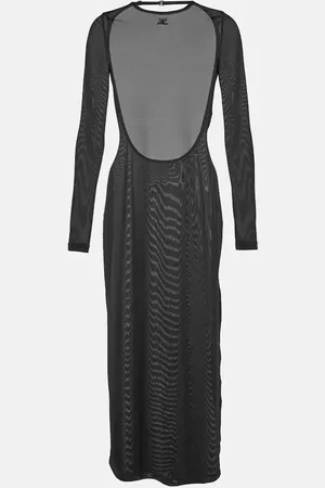 Courrèges Courrèges Vestido midi de jersey con espalda abierta