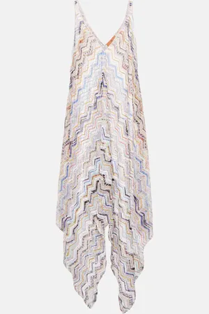 Missoni Vestido de playa de lamé en zigzag