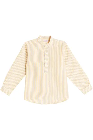 La Coqueta Camisa Jazmin de lino y algodón a rayas