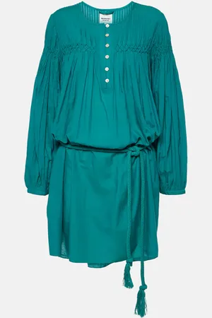 Marant Etoile Vestido corto Adeliani de mezcla de algodón