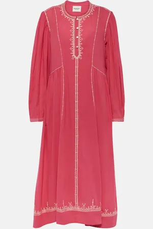 Marant Etoile Vestido midi Pippa de algodón bordado