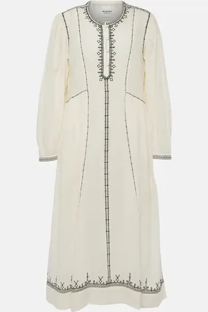 Marant Etoile Vestido midi Pippa de algodón bordado