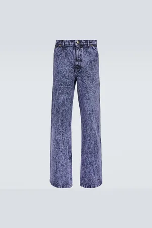 Marni Pantalones de denim efecto mármol