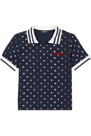 Balmain Polo de algodón estampado