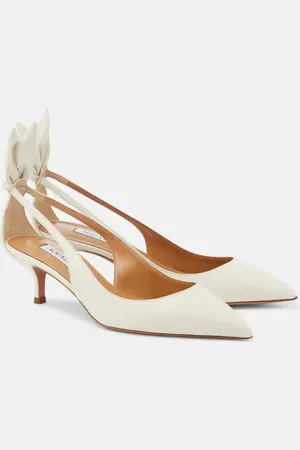 Aquazzura Salones Bow Tie 50 de piel