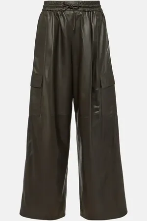 YVES SALOMON Pantalones cargo de piel