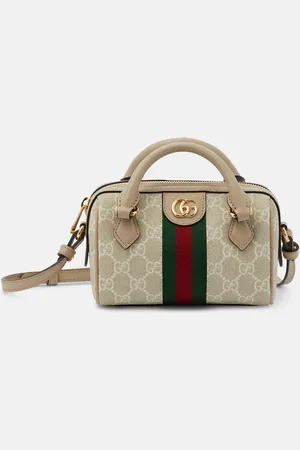 Gucci Bolso Ophidia Mini de lona GG con piel