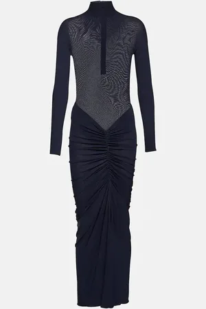 Alaïa Alaïa Vestido largo fruncido
