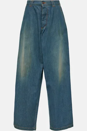 Maison Margiela Jeans anchos Americana de tiro medio