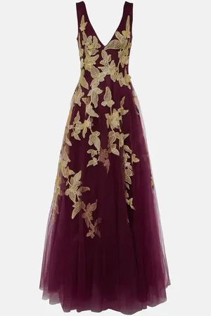 Costarellos Vestido de fiesta de tul con aplique