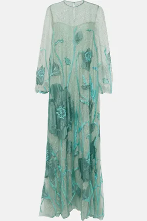 Costarellos Vestido Yesenia de tul bordado