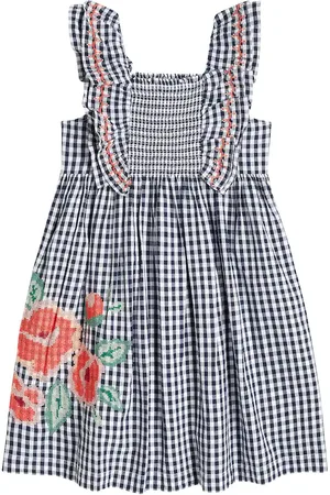 Tartine Et Chocolat Vestido de algodón a cuadros vichy