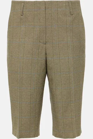 DRIES VAN NOTEN Bermudas a cuadros Príncipe de Gales
