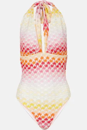 Missoni Bañador de croché con cuello halter