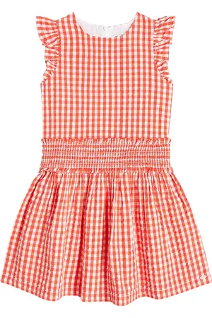 Tartine Et Chocolat Vestido de algodón a cuadros vichy