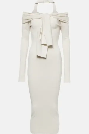 Jacquemus Vestido midi La Robe Doble de mezcla de lana